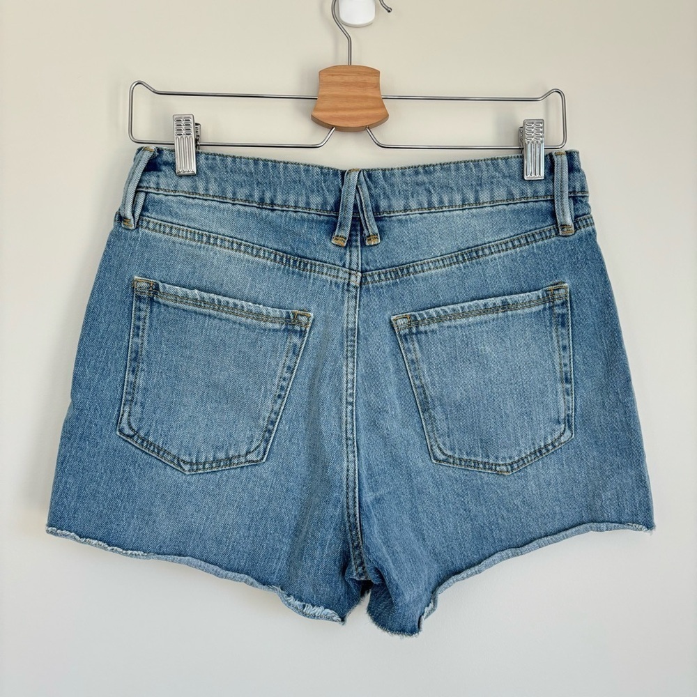 Good American Good Curve Denim Cut Off Jean Shorts 4/27 - Picture 10 of 12